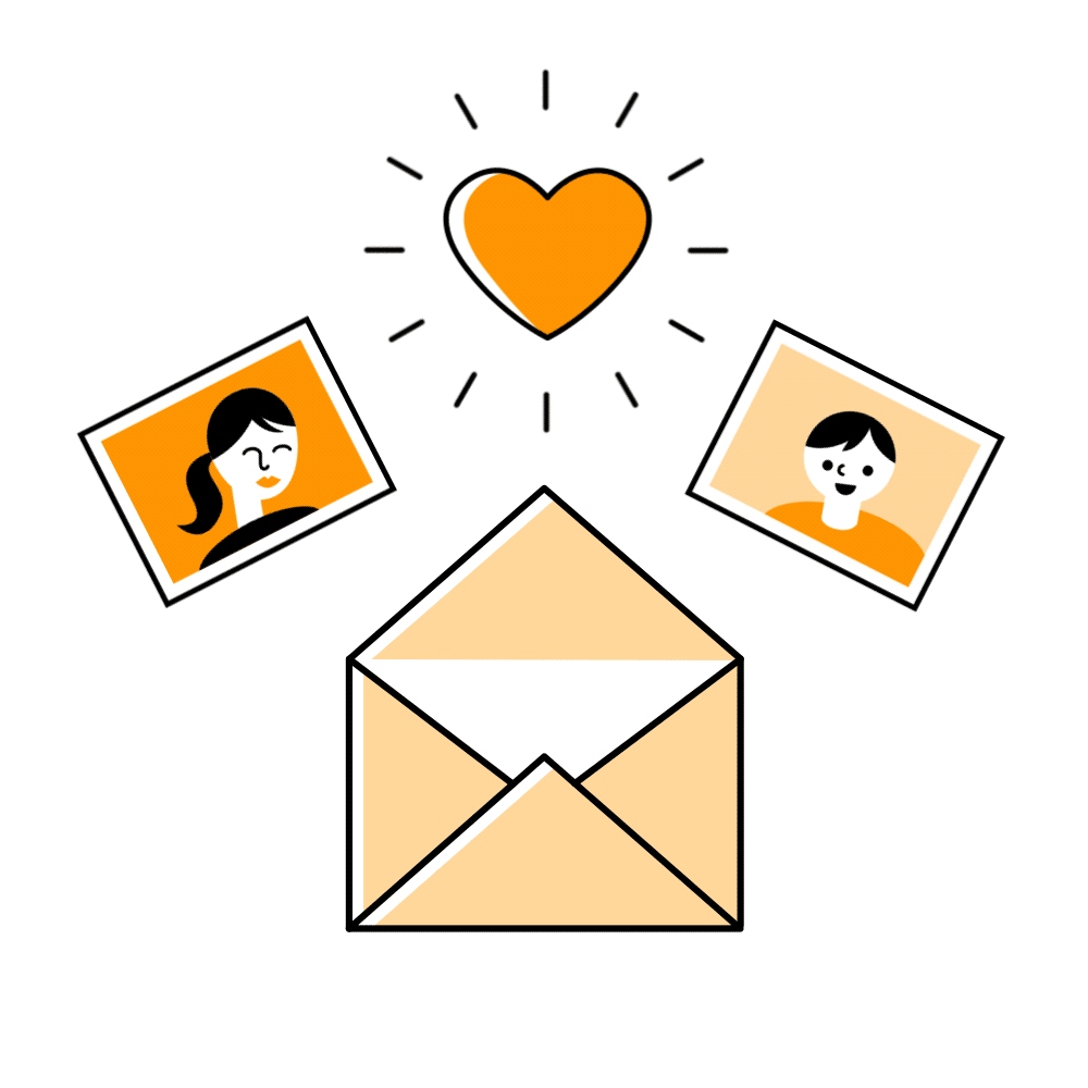 Fotografías que llegan por correo con mucho cuidado